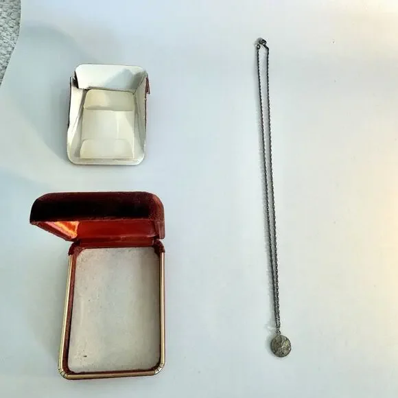 Vintage Sterling Silver Sand Dollar Pendant Necklace Beach Nautical Jewelry - Picture 12 of 16